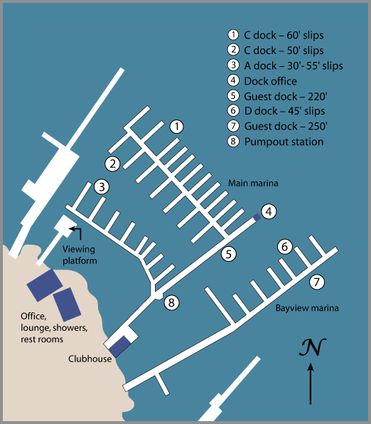 map of Arabella's Landing Marina