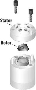 exploded view of Cheminert Model C2 valve