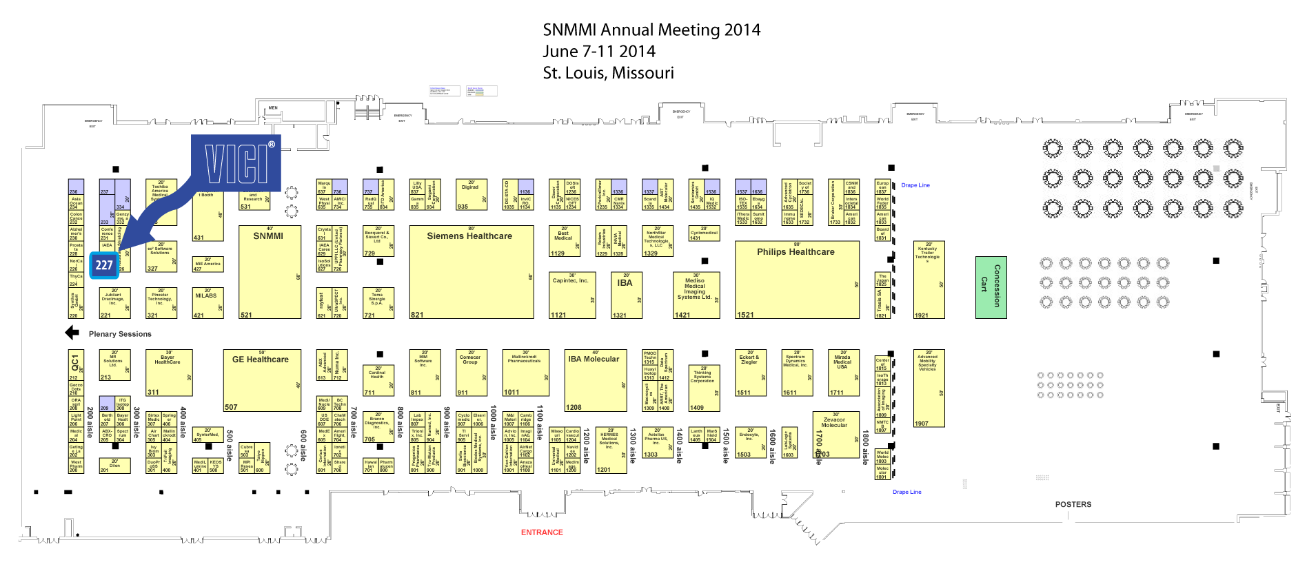 VICI AG booth at SNMMI