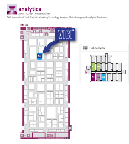 VICI AG booth at Analytica