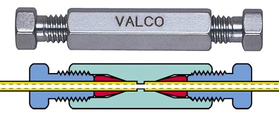 Stainless steel UHPLC union